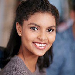 Woman with beautiful smile