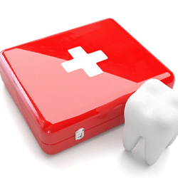 tooth with first aid kit for cost of emergency dentistry in Lisle