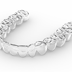 3D render of an Invisalign aligner