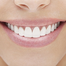 Closeup of healthy teeth and gums