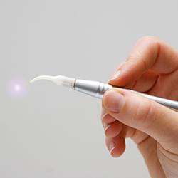 Diode laser wand