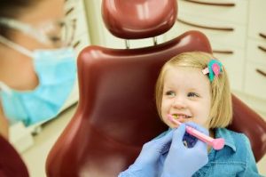 Child at the dentist