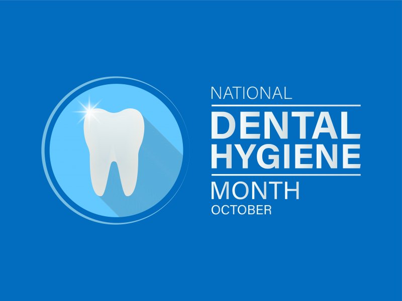 A logo for Dental Hygiene Month